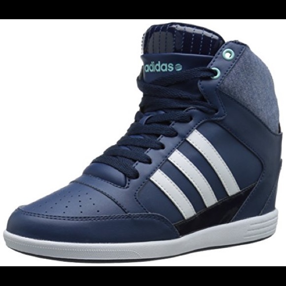 adidas NEO Super Wedge W High Top Fashion Sneaker adidas NEO Super Wedge W High Top Fashion Sneaker